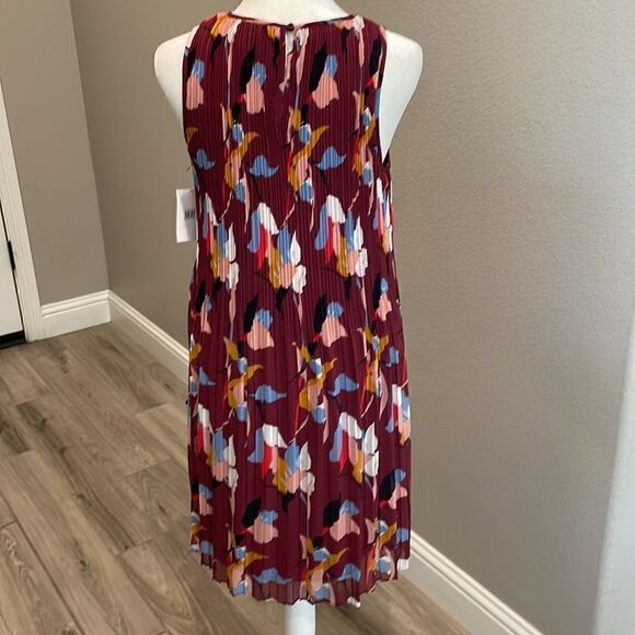 Halogen Burgundy Liza Floral Dress - Picture 2 of 7